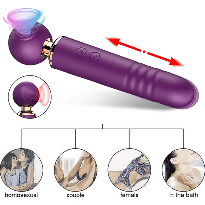Clitoris and vagina massager. Dildo vibrators vaginal clitoris stimulator for women vagina and clitoris, orgasm. Christmas gift&gt;