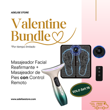 Bundle: Masajeador Facial + Masajeador de Pies Con Control Remoto