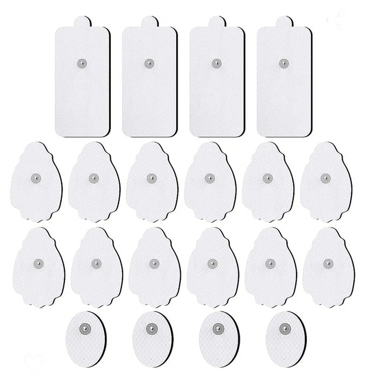 Replacement pads for TENS units, snap-on electrode pads for TENS units with standard snap connector. Christmas gift