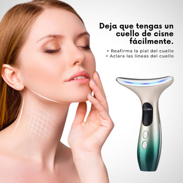 Masajeador Facial Reafirmante con Luz LED | Tratamiento Antiarrugas y Reducción de Poros